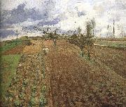 Camille Pissarro Farmland Spain oil painting artist